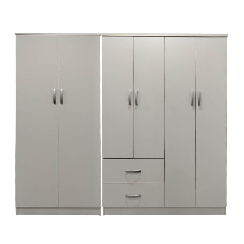 Athos Ι six-door wardrobe white 200.5x42x180cm