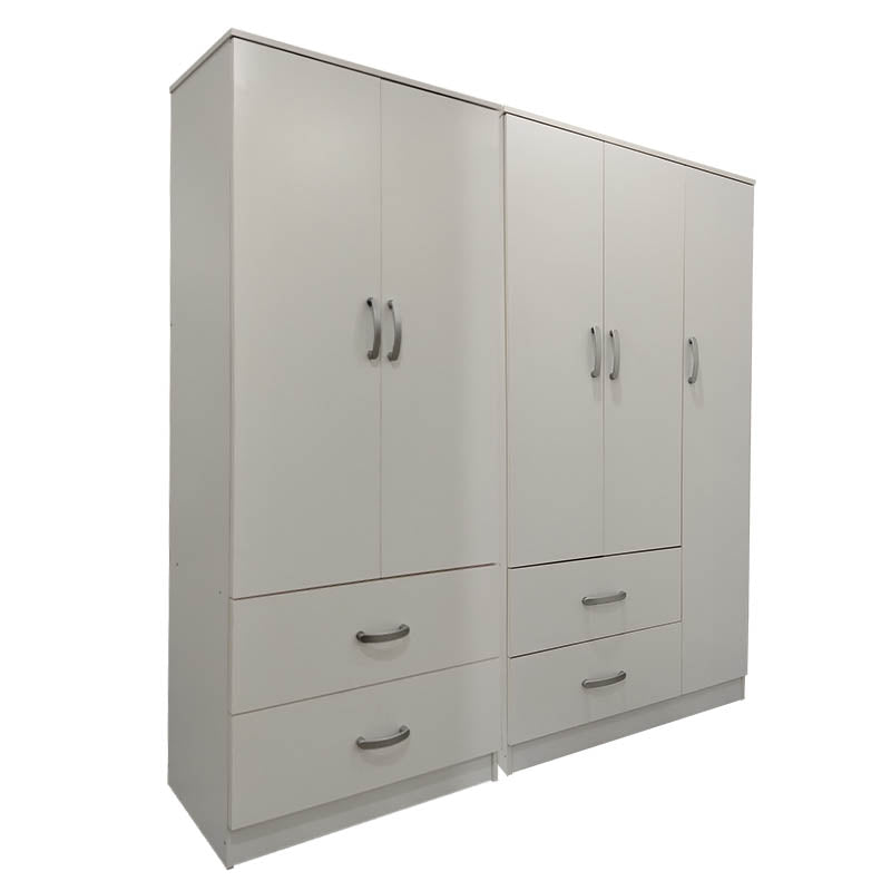 Athos pakoworld five-door wardrobe white 170x42x180cm