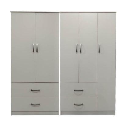 Athos pakoworld five-door wardrobe white 170x42x180cm