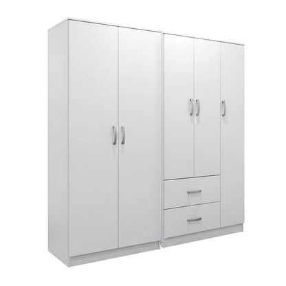 AthosI  five-door wardrobe white 170x42x180cm