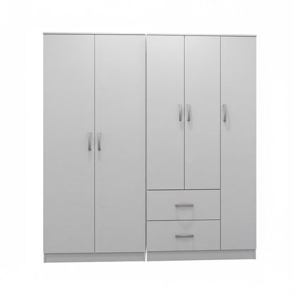 AthosI  five-door wardrobe white 170x42x180cm