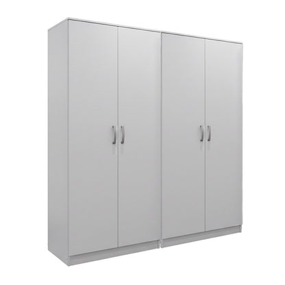 Four-leaf wardrobe Athos Ι white 160x42x180cm