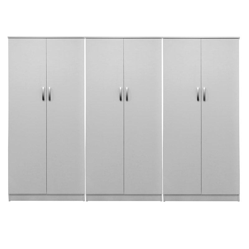 Athos II six-door wardrobe white 240x42x180cm