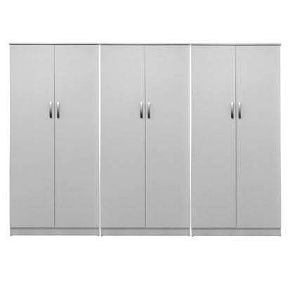 Athos II six-door wardrobe white 240x42x180cm
