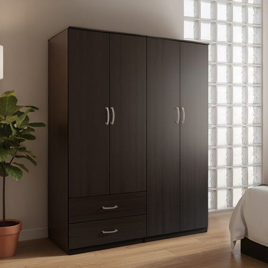 Athos wenge four-door wardrobe 160x42x180cm