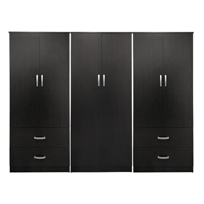 Athos wenge six-door wardrobe 240x42x180cm