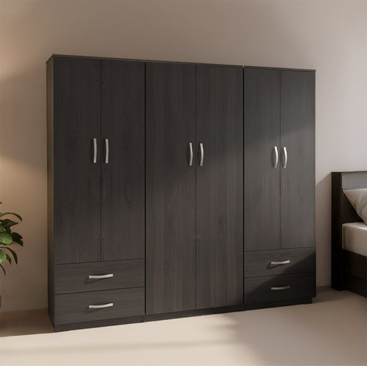 Athos wenge six-door wardrobe 240x42x180cm