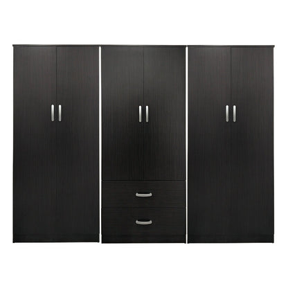 Athos Ι wenge six-door wardrobe 240x42x180cm