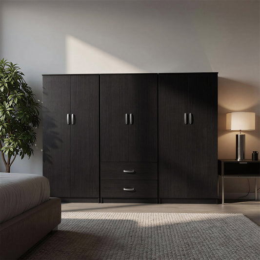 Athos Ι wenge six-door wardrobe 240x42x180cm