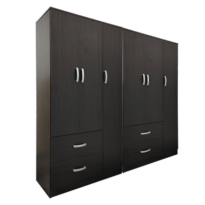 Athos pakoworld six-door wardrobe wenge 180x42x180cm