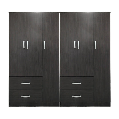 Athos pakoworld six-door wardrobe wenge 180x42x180cm