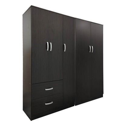 Athos Ι five-door wardrobe wenge 170x42x180cm