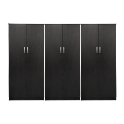 Athos six-door wardrobe wenge 240x42x180cm