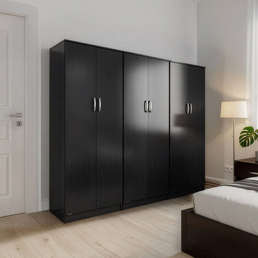 Athos six-door wardrobe wenge 240x42x180cm