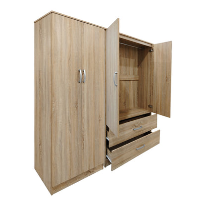 Four-leaf wardrobe Athos sonoma 160x42x180cm