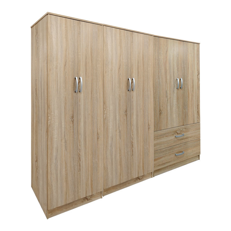 Athos I sonoma six-door wardrobe 240x42x180cm