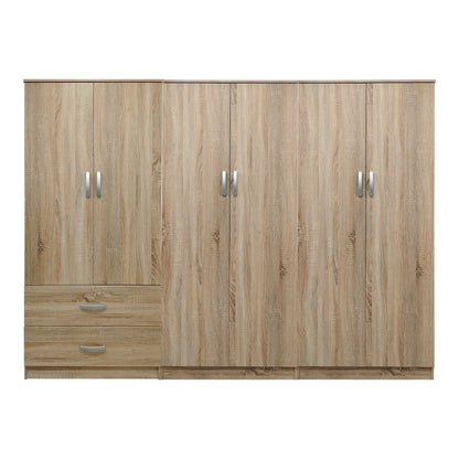 Athos I sonoma six-door wardrobe 240x42x180cm