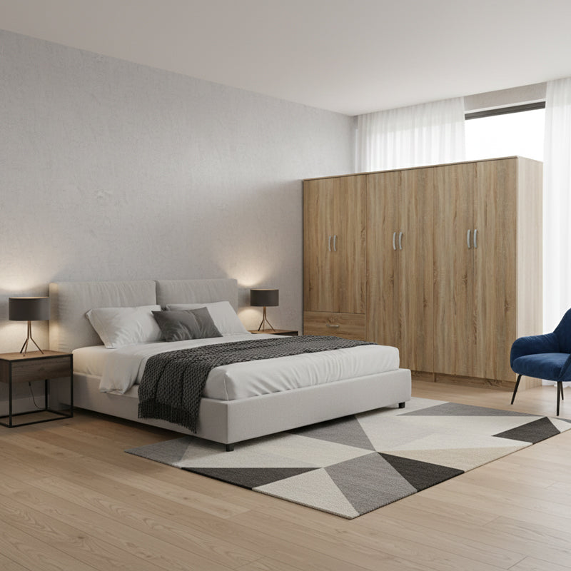 Athos I sonoma six-door wardrobe 240x42x180cm