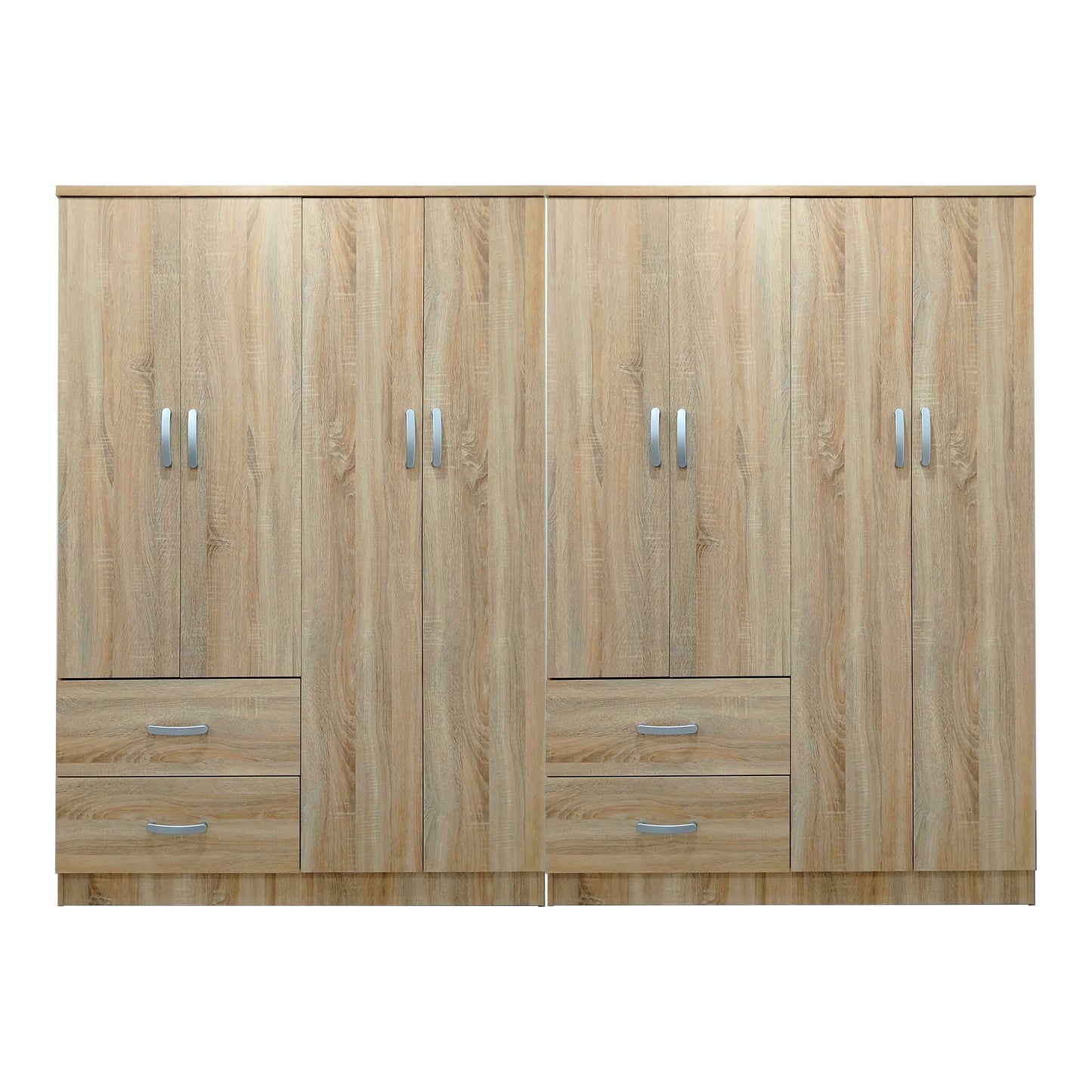 Athos pakoworld eight-door wardrobe sonoma 241x42x181cm