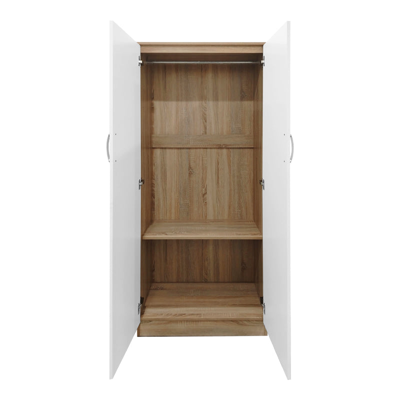 Athos II six-door wardrobe sonoma-white 240x42x180cm