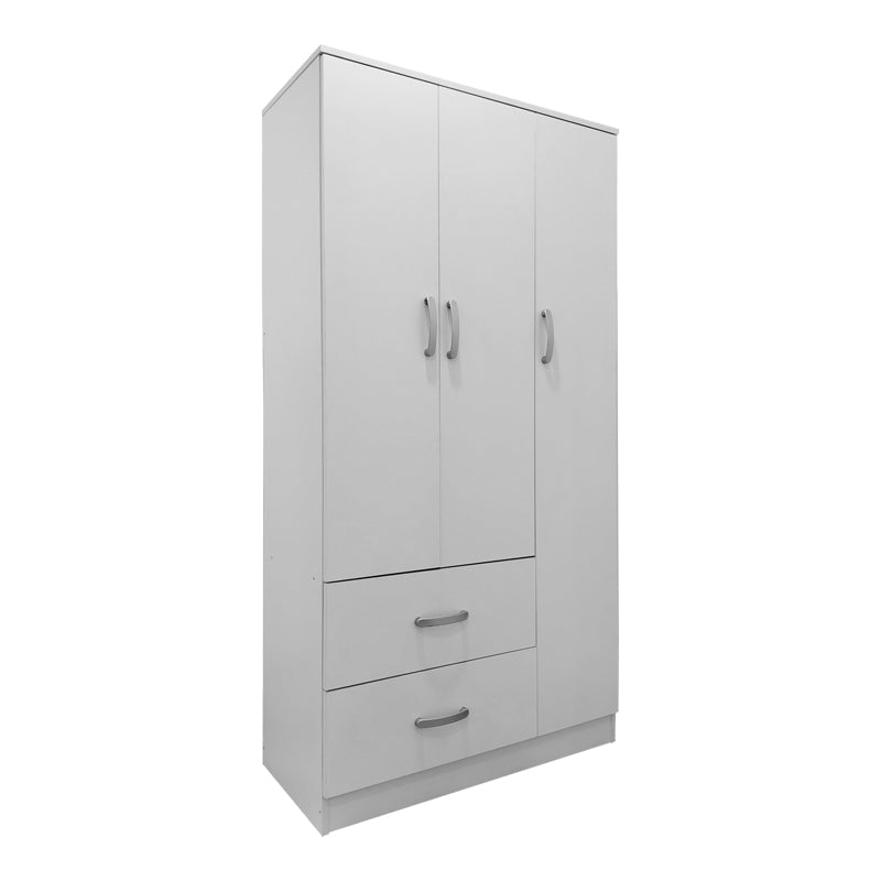 Athos pakoworld six-door wardrobe with loft, white, 180x42x240cm