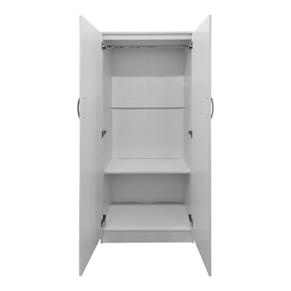 Five-door wardrobe with loft Athos I white 170x42x240cm