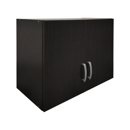 Six-door wardrobe with drawers and loft Athos pakoworld wenge 240x42x240cm