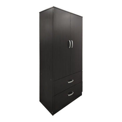 Athos four-door wardrobe with loft, wenge, 160x42x240cm