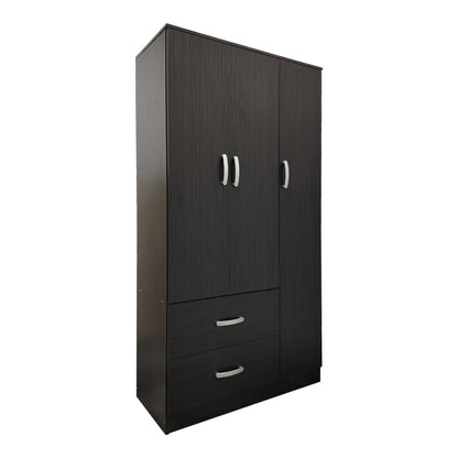 Five-door wardrobe with loft Athos pakoworld wenge 170x42x240cm