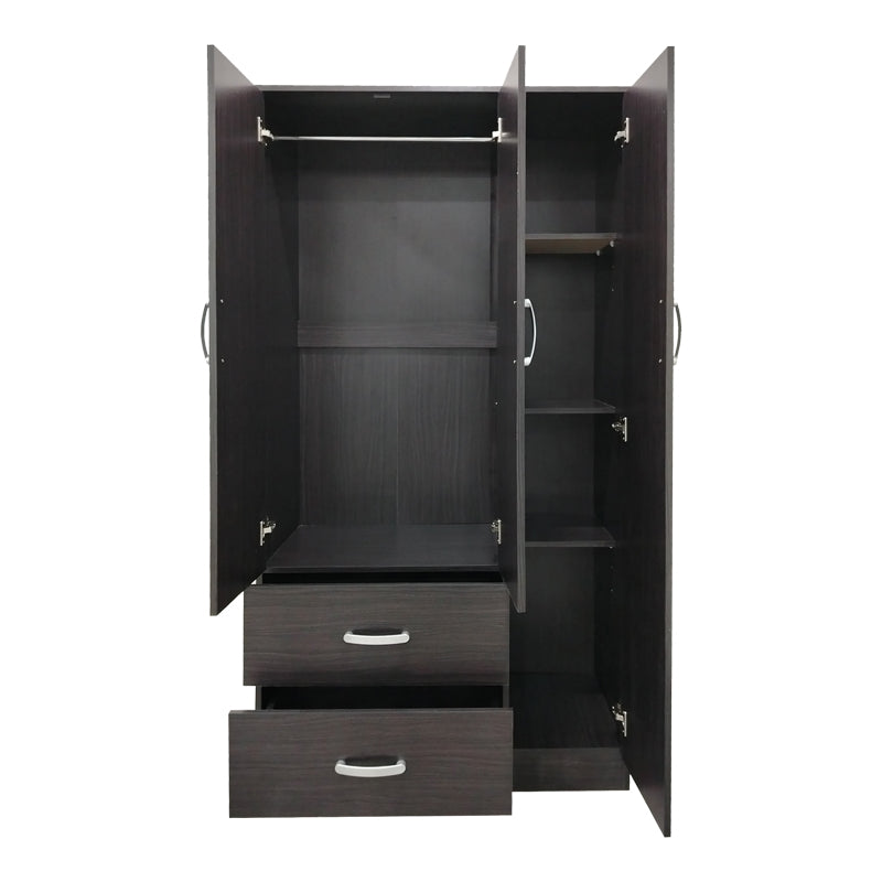 Five-door wardrobe with loft Athos pakoworld wenge 170x42x240cm
