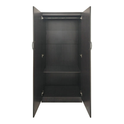 Six-door wardrobe with loft Athos II wenge 240x42x240cm
