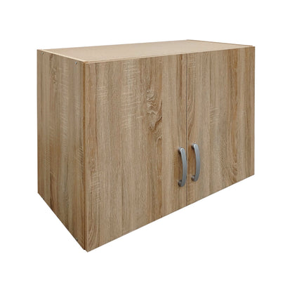 Four-leaf wardrobe with drawers and loft Athos pakoworld sonoma 160x42x240cm