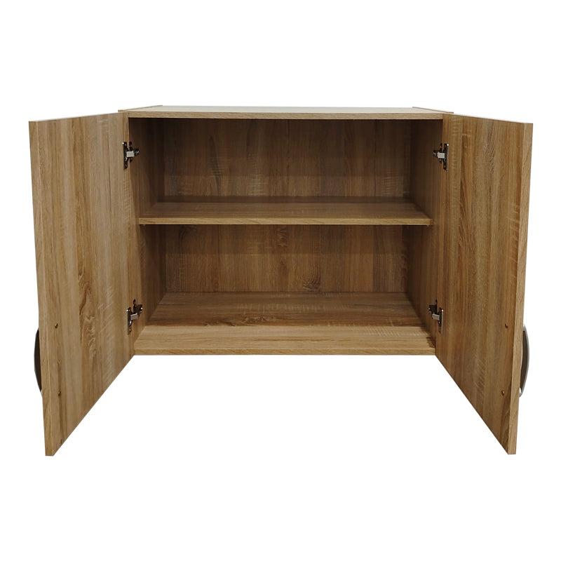 Four-leaf wardrobe with drawers and loft Athos pakoworld sonoma 160x42x240cm