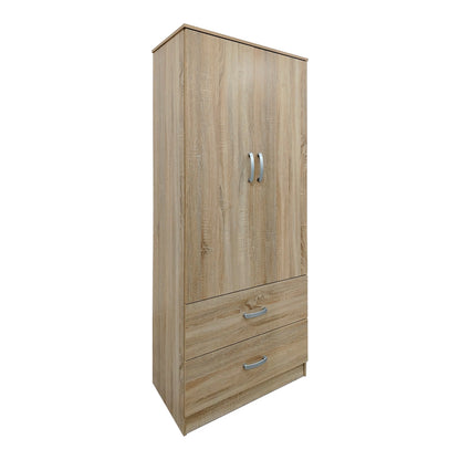 Athos six-door wardrobe with loft, sonoma 240x42x240cm