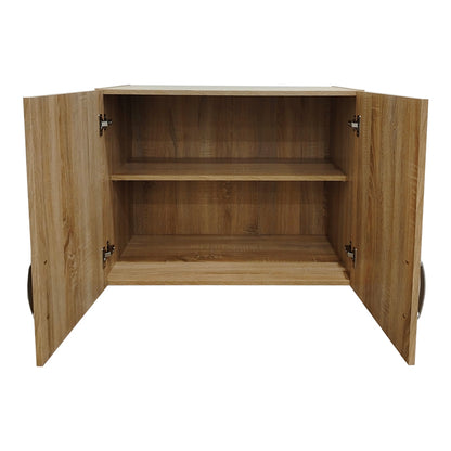 Athos six-door wardrobe with loft, sonoma 240x42x240cm