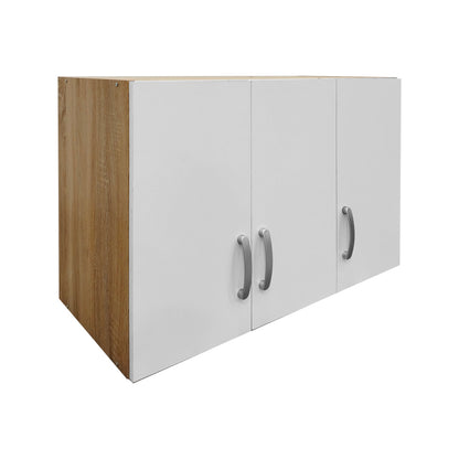 Five-door wardrobe with loft Athos pakoworld sonoma-white 170x42x240cm