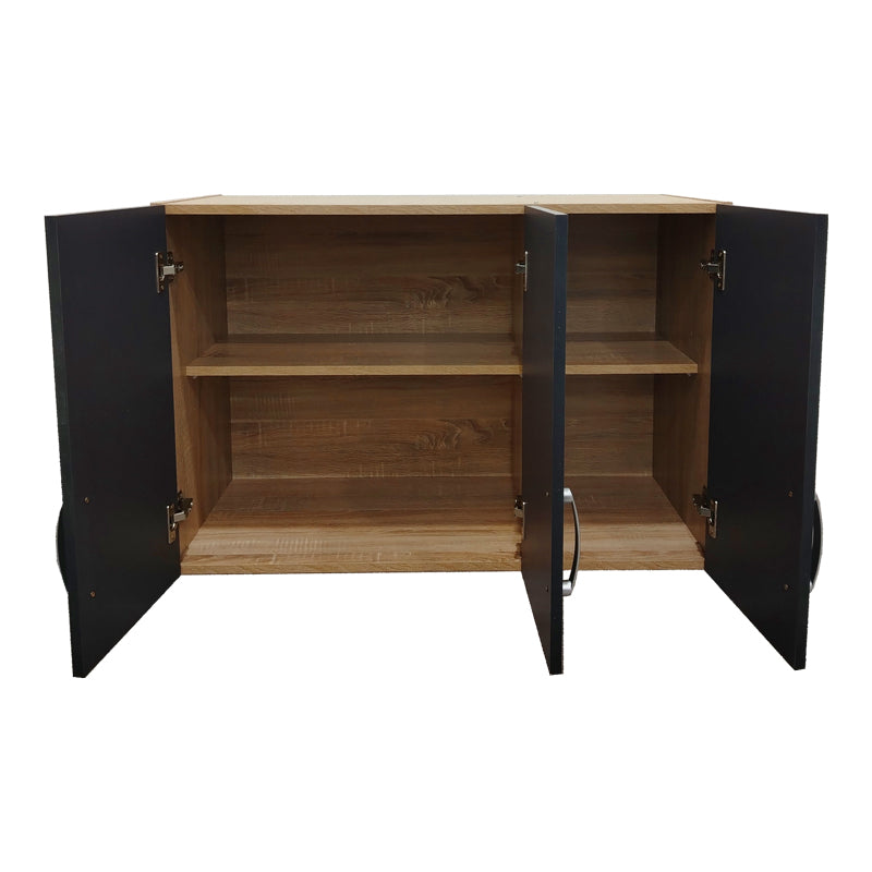 Five-door wardrobe with loft Athos pakoworld sonoma-anthracite 170x42x240cm
