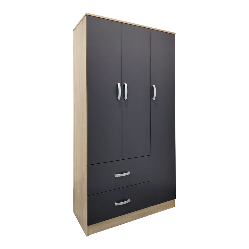 Five-door wardrobe with loft Athos I sonoma-anthracite 170x42x240cm