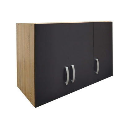 Five-door wardrobe with loft Athos I sonoma-anthracite 170x42x240cm