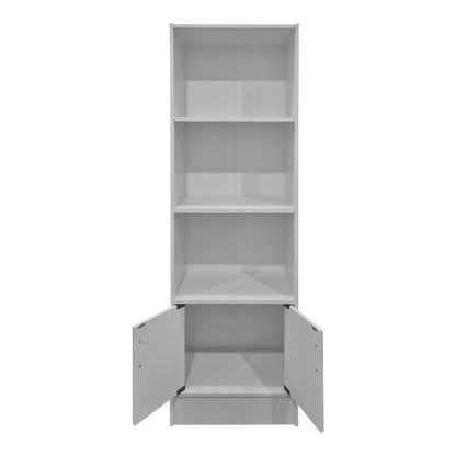 Tekaro bookcase white 57x33x180cm