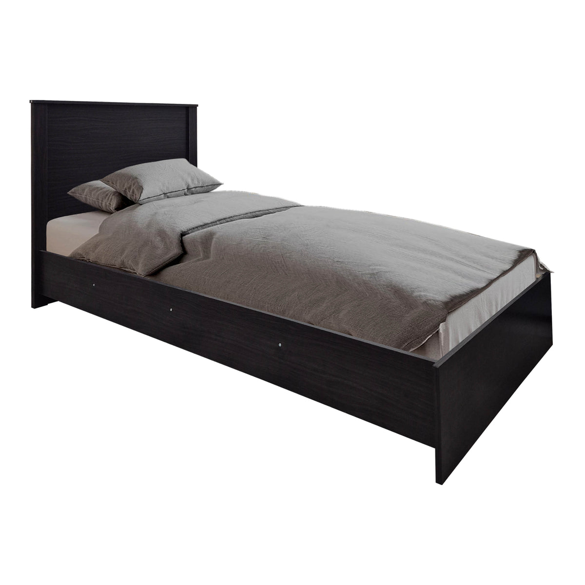Athos Wenge Bedroom Set with Bed 90x190cm Set of 3pcs