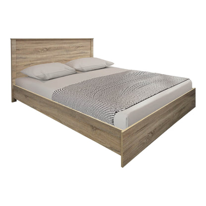 Athos Sonoma Bedroom Set with Bed 160x200cm Set of 3pcs