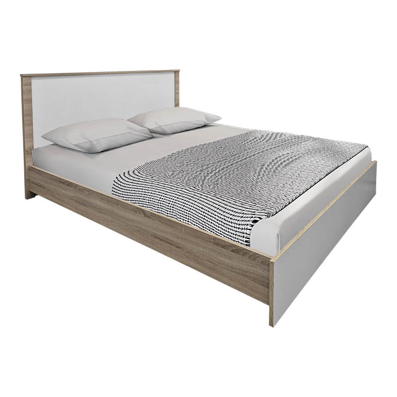 Athos Sonoma White Bedroom Set with Bed 160x200cm Set of 3pcs
