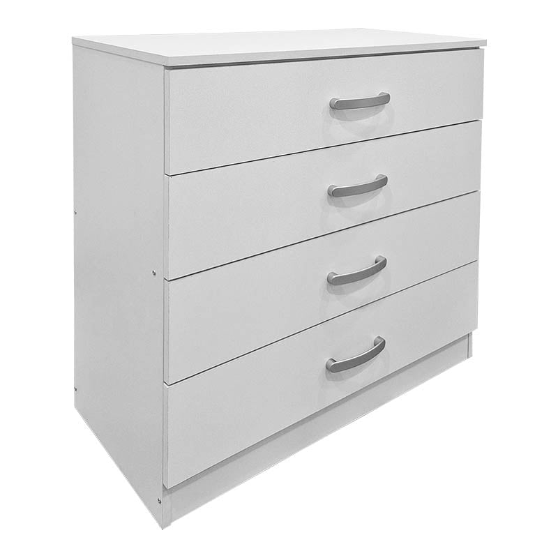 Athos Bedroom Set White with Bed 160x200cm Set of 4pcs