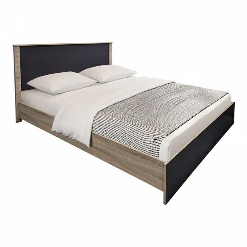 Athos Sonoma Anthracite Bedroom Set with Bed 160x200cm Set of 4pcs