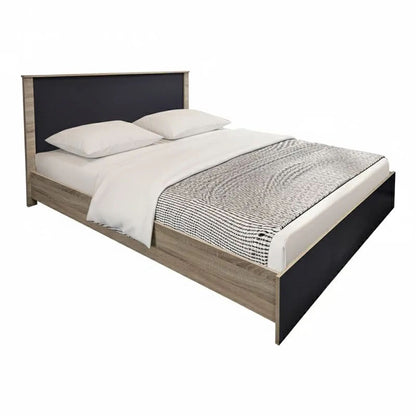 Athos Sonoma Anthracite Bedroom Set with Bed 160x200cm Set of 4pcs