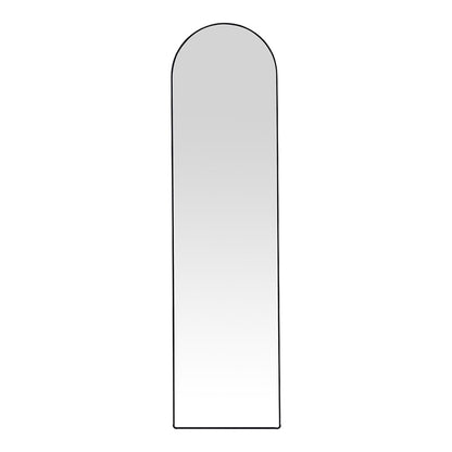 Plaza aluminum mirror in black shade 40x28x150cm