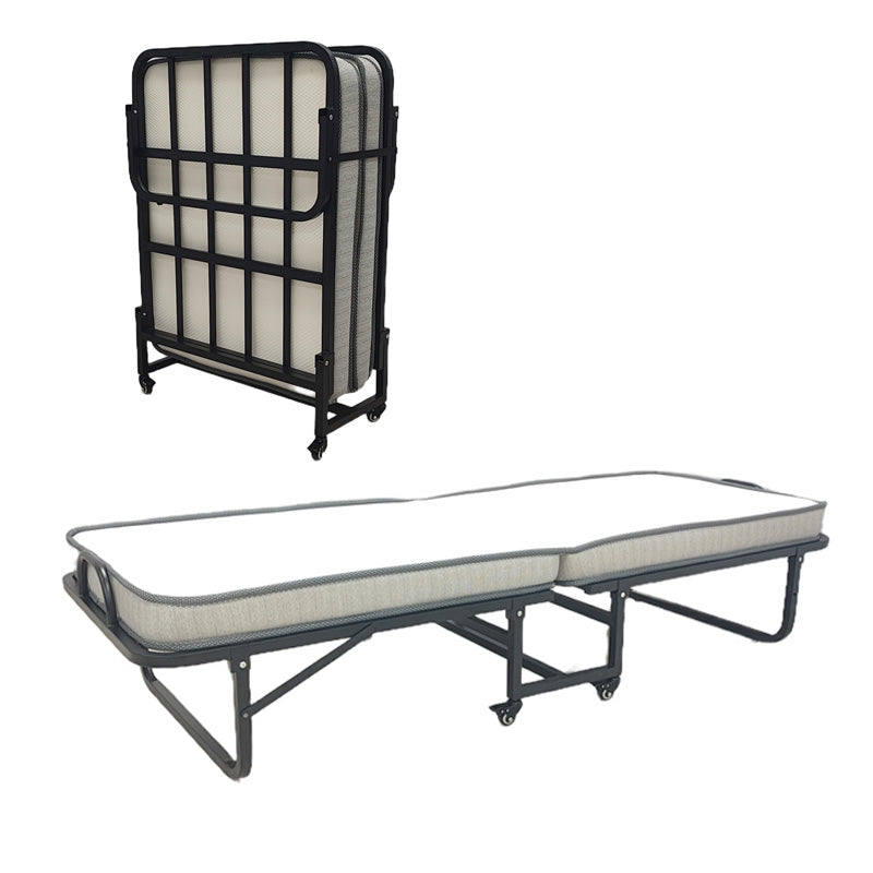 Kamu bunk bed with 10cm mattress black 75x190cm