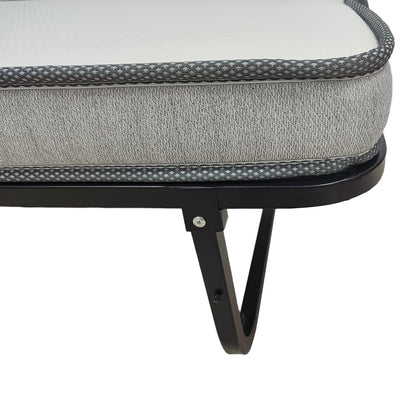 Kamu bunk bed with 10cm mattress black 75x190cm