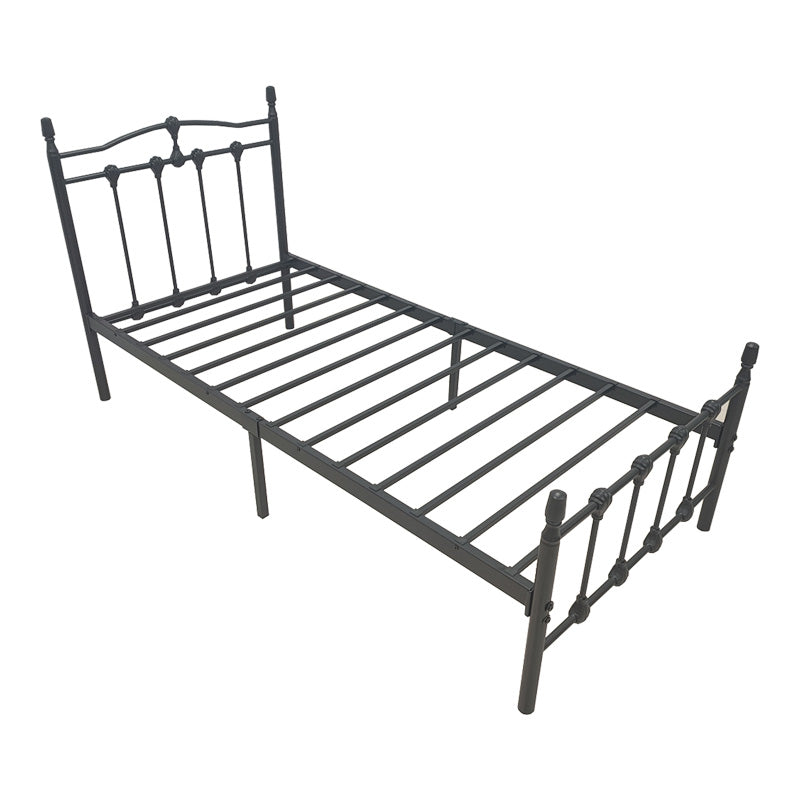 Wotso metal bed in black shade 90x190cm